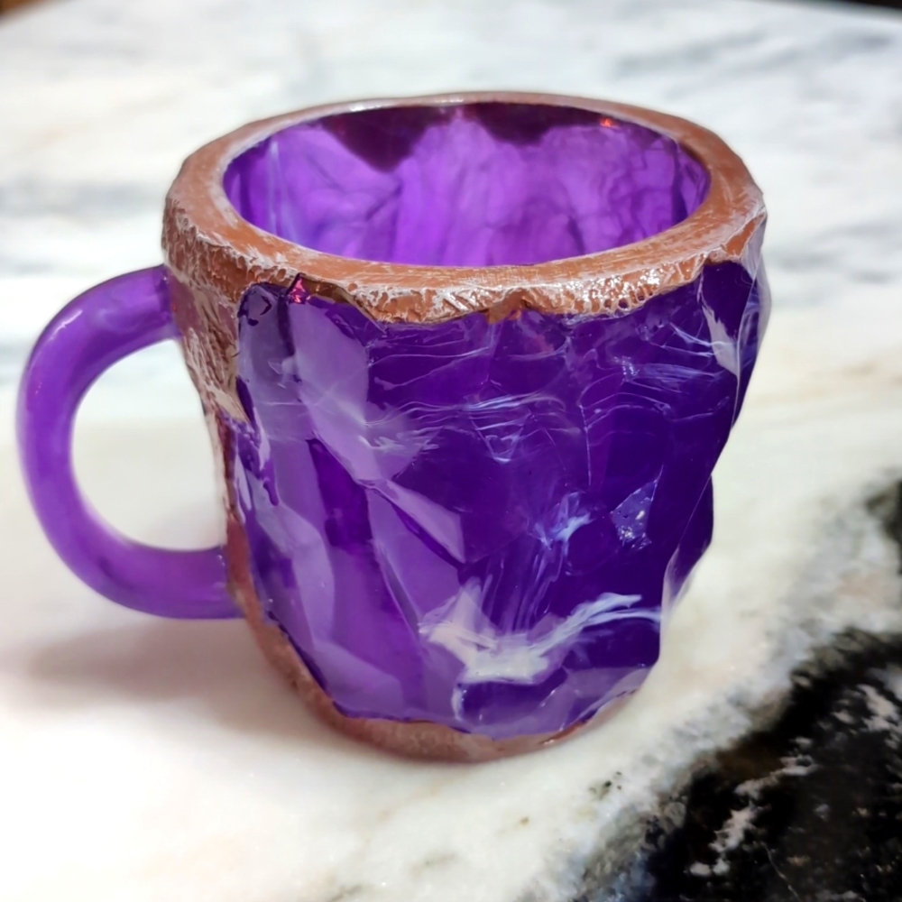 Solid Crystal coffee mug.